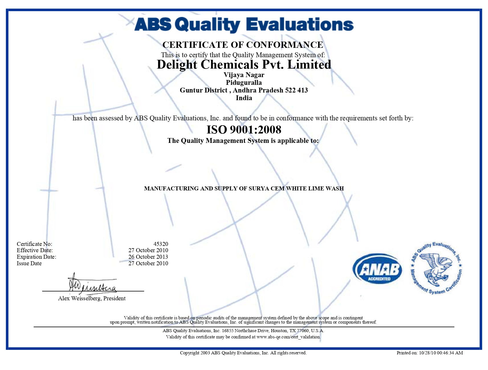 Abs E-Certificate Validation Instructions – AJPII